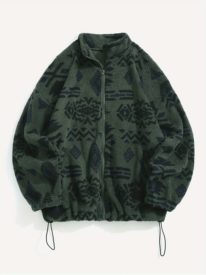 Esra – Langärmelige Jacke Mit Geometrischem Muster