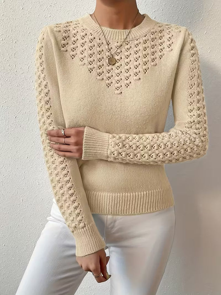 Shannen - Langärmeliger Strickpullover