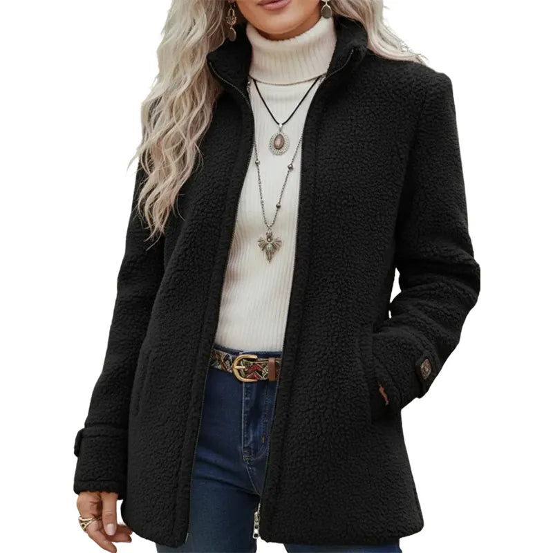 Elanne - Freizeit Jacke Mit Stehkragen