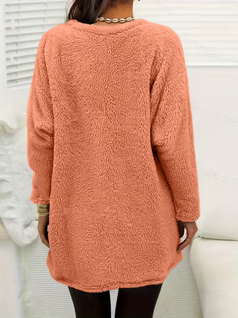 Zibija – Fleece-Sweatshirt Mit Löwenzahn-Drucken