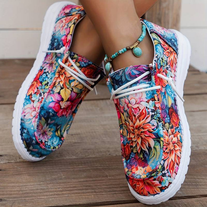 Meiriya - Lässige Sneakers Mit Großem Blumenmuster