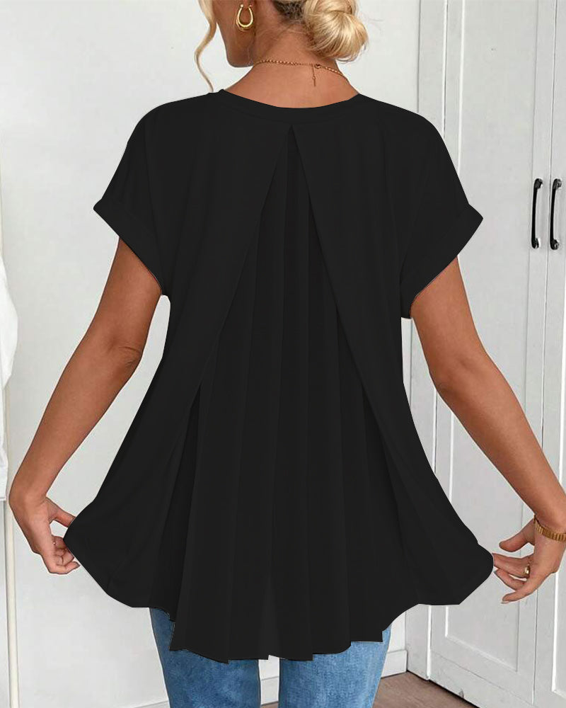 Liyanna – Patchwork T-Hemd Mit Kurzen Ärmeln