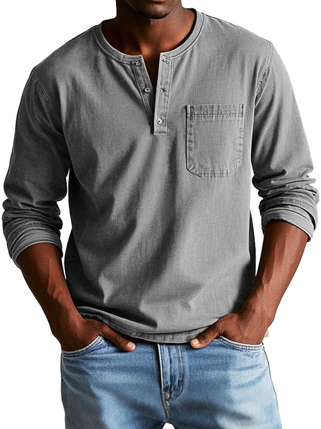 Gerry - Jeans Hemd Mit Tasche