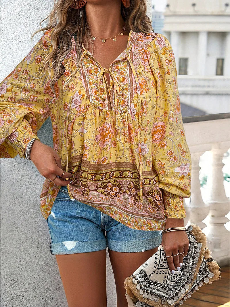 Sallie - Bedrucktes Party Top