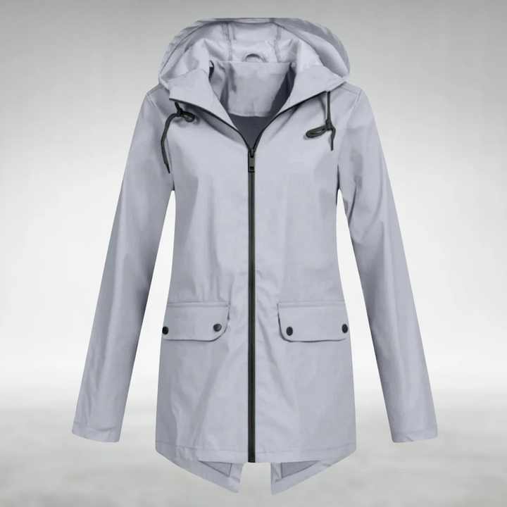 Jalena – Wasserdichte Kapuzen Jacke Mit Taschen