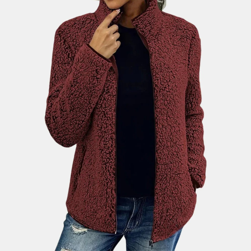 Sureena – Lässige Vlies Jacke