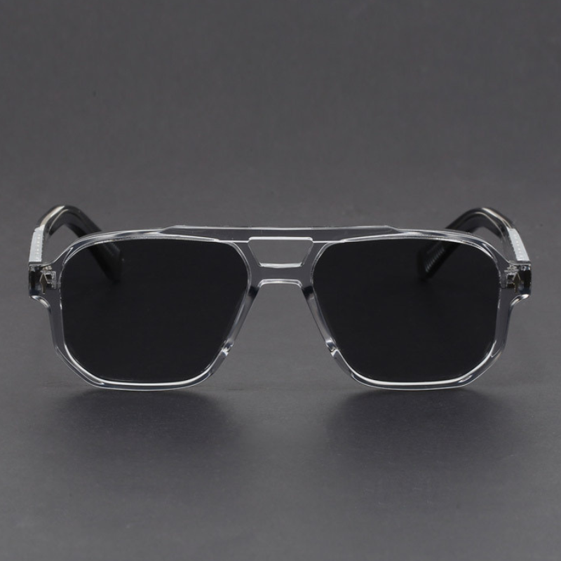 Kieran – Sonnenbrille mit Zweifarbigem Rahmen und eckiger Form