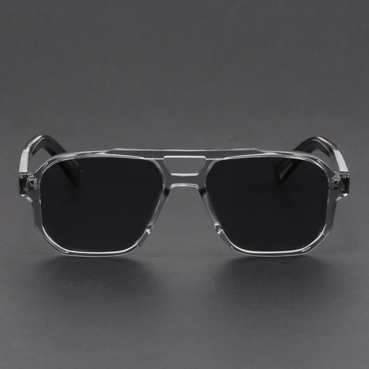 Kieran – Sonnenbrille mit Zweifarbigem Rahmen und eckiger Form