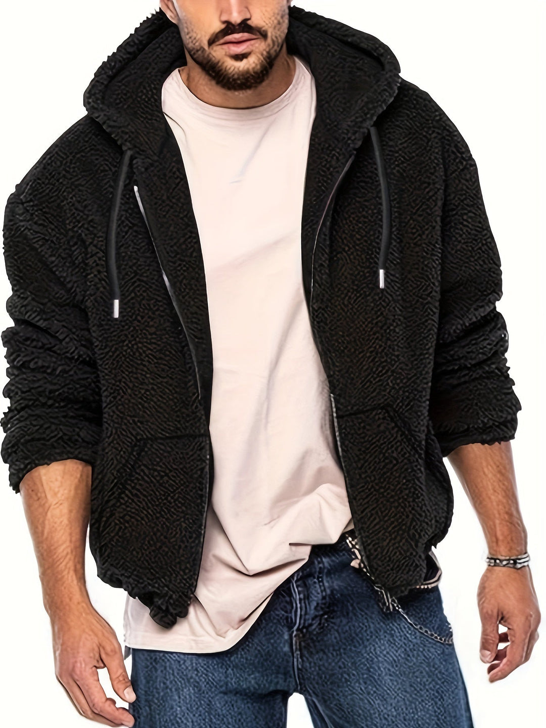 Hessel – Langarm Kapuzenpullover Mit Reißverschluss