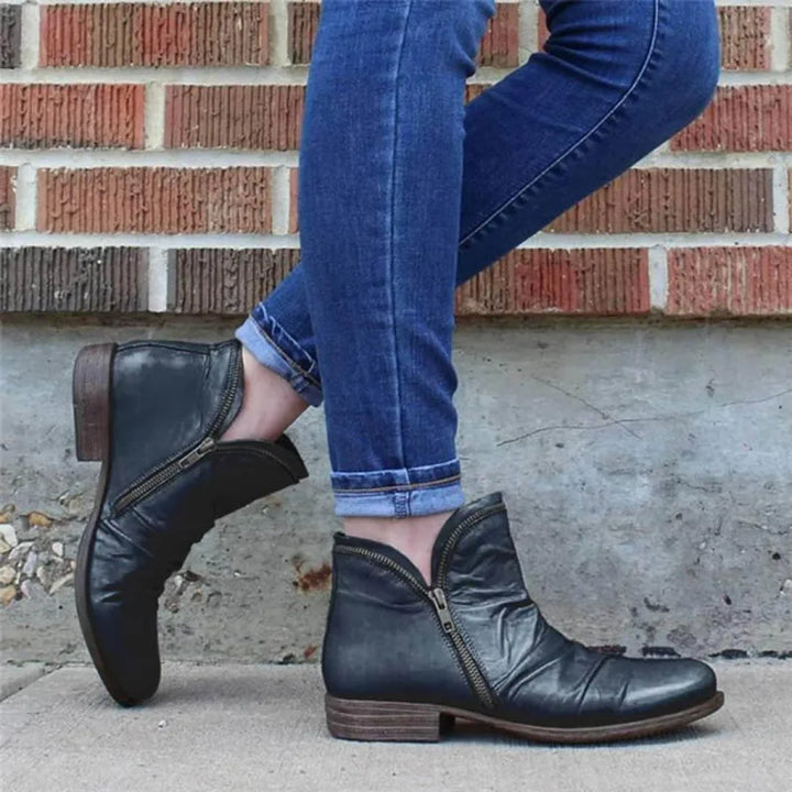 Lianella – Orthopädische Stiefeletten Mit Reißverschluss