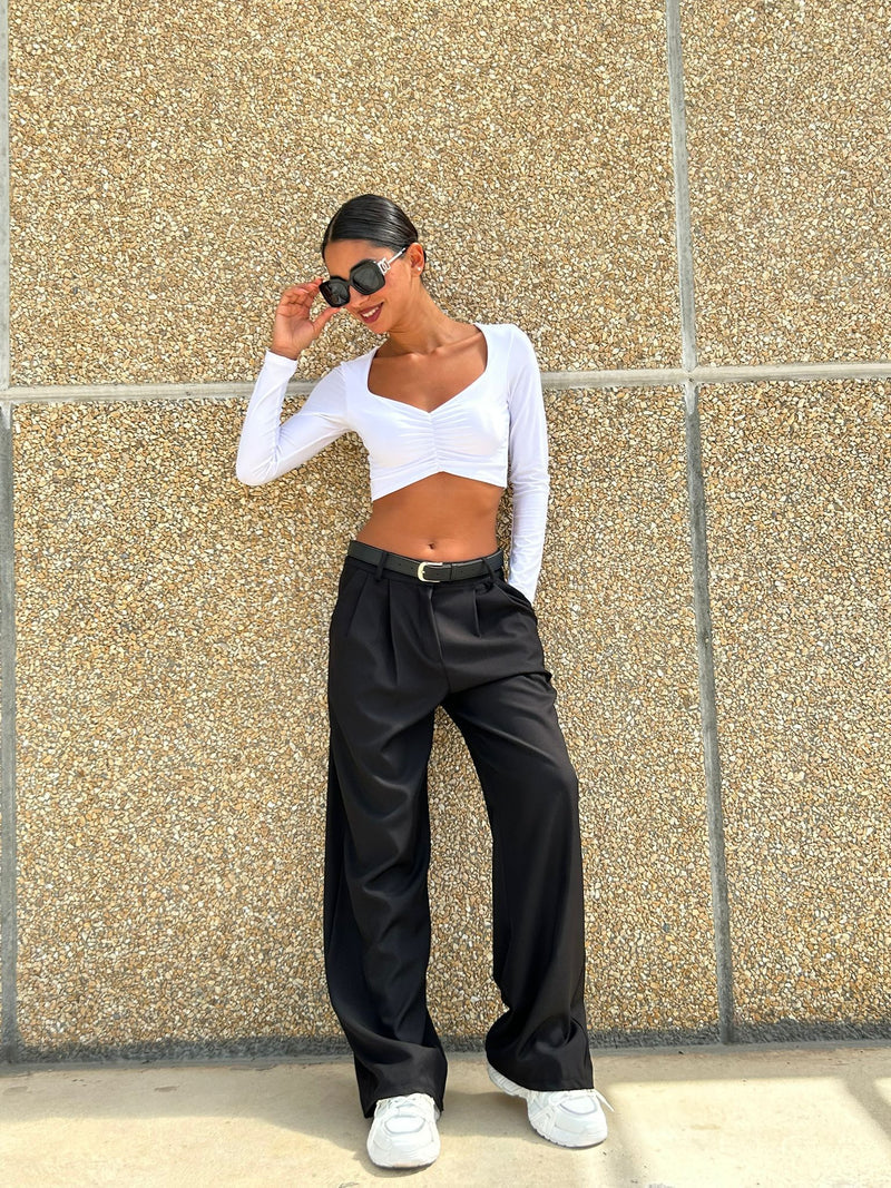 Veenadi - Hose Mit Hoher Taille Und Weitem Bein