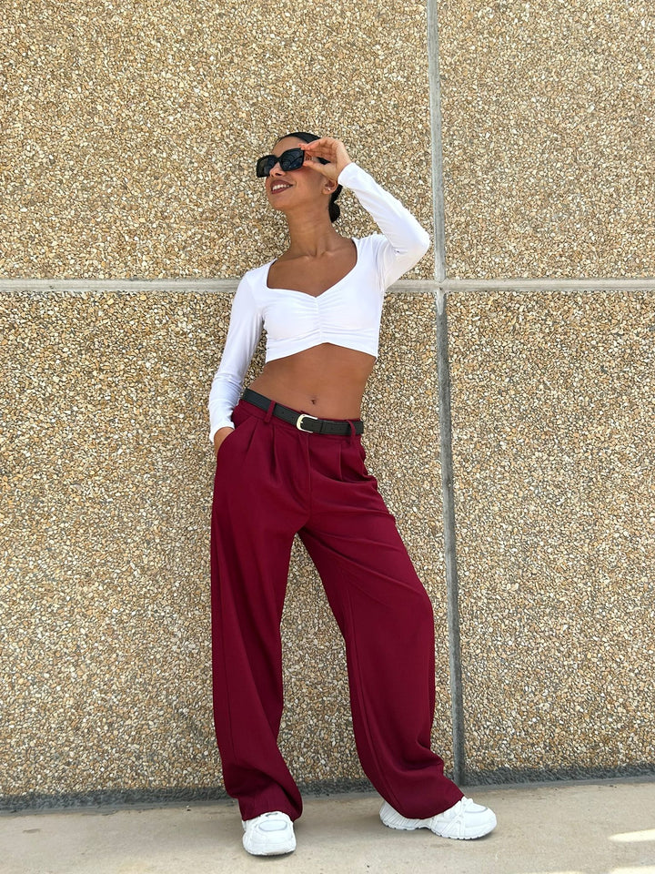 Veenadi - Hose Mit Hoher Taille Und Weitem Bein
