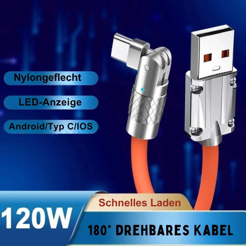 SpinBoost - 180° Drehbares Schnelllade Kabel