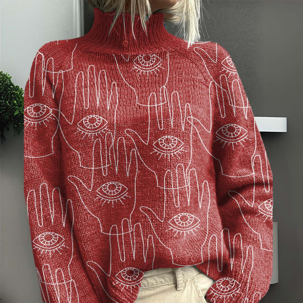 Rasha - Bunt Bedruckter Pullover