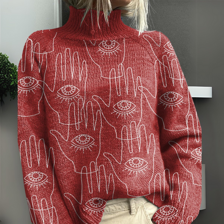 Rasha - Bunt Bedruckter Pullover
