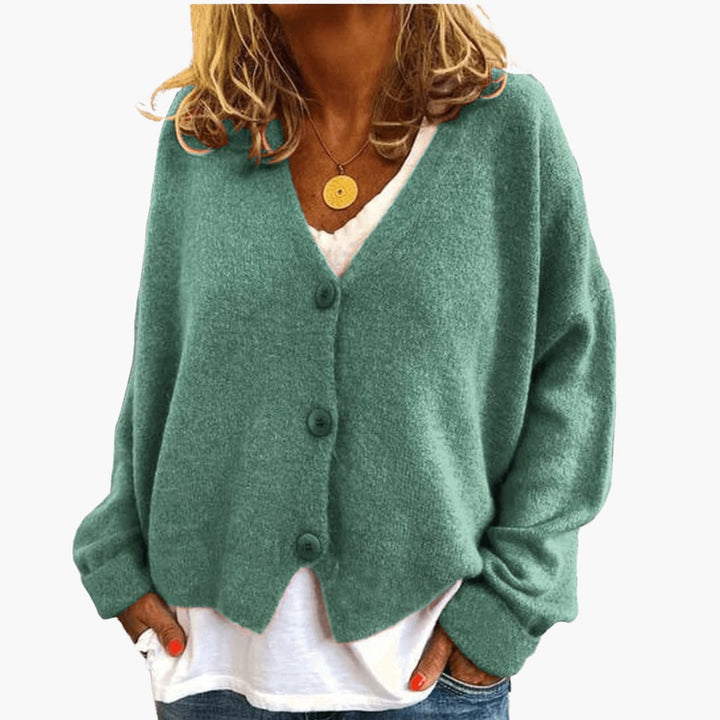 Gwen – Langärmelige Strickjacke