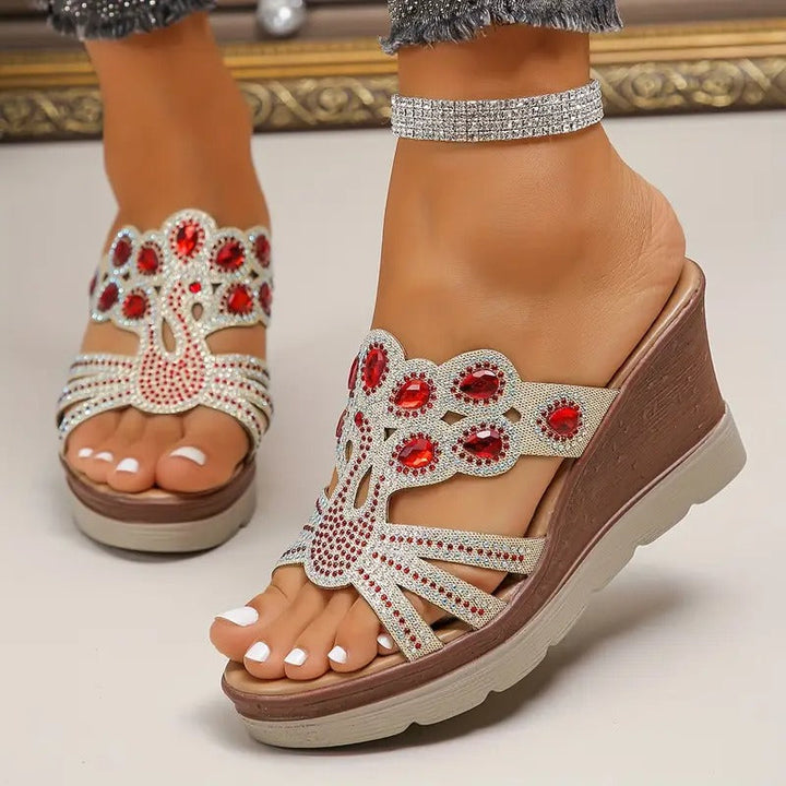 Lakeisha - Sandalen Mit Strassabsatz