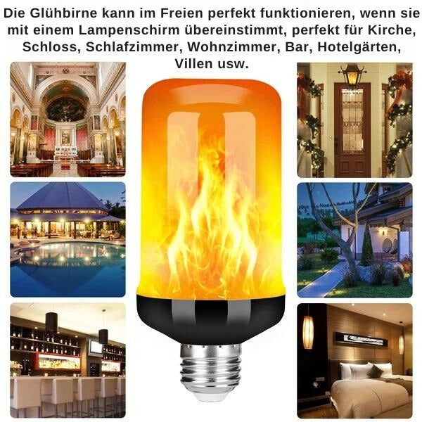 Serenflame™ - LED-Flammen-Glühbirne mit Schwerkraftsensor-Effekt