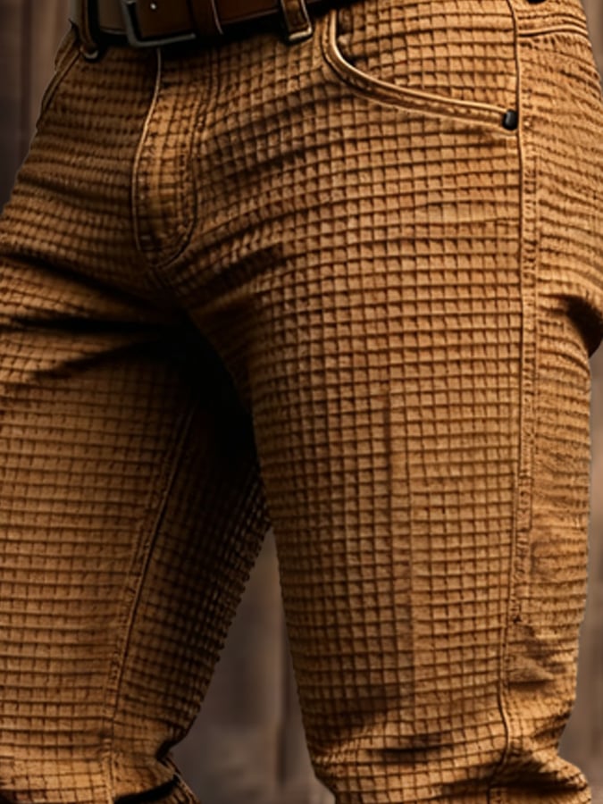 Jamieson – Vintage Im Freien Abenteuer Waffelarbeit Hose