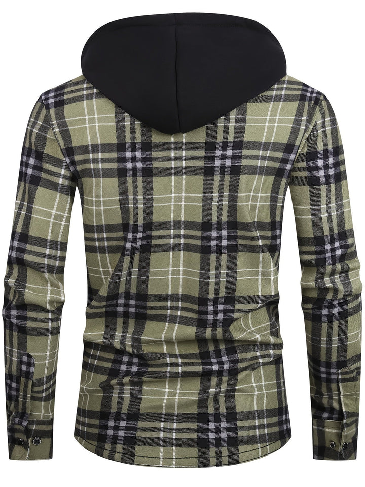 Santiner – Karierte Kapuzenjacke mit Brusttaschen