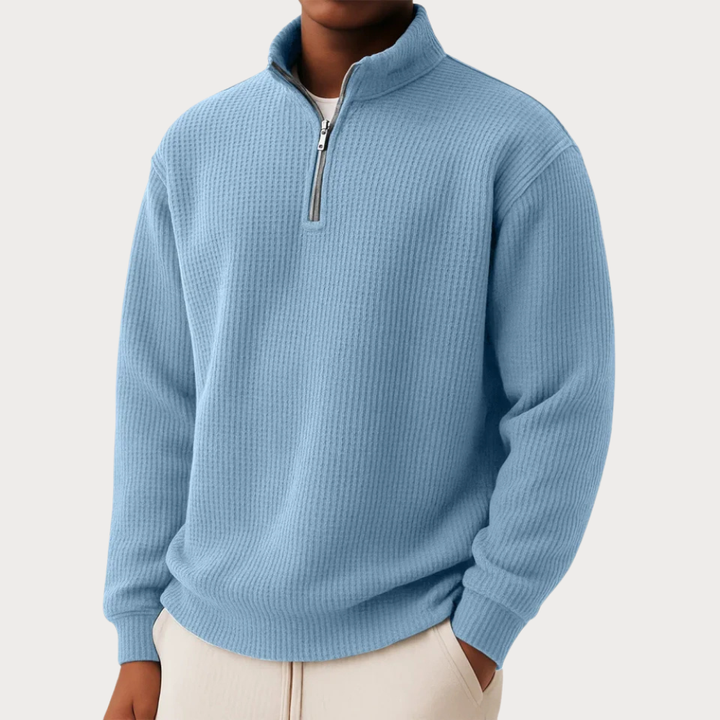 Shachar - Lässiger Sweater mit Reißverschluss