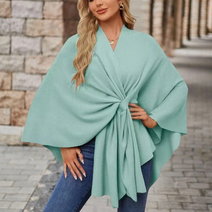 Helin - Bequemer Mit V-Ausschnitt Shawl