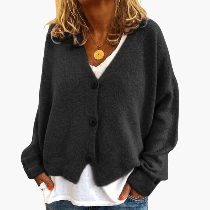 Gwen – Langärmelige Strickjacke