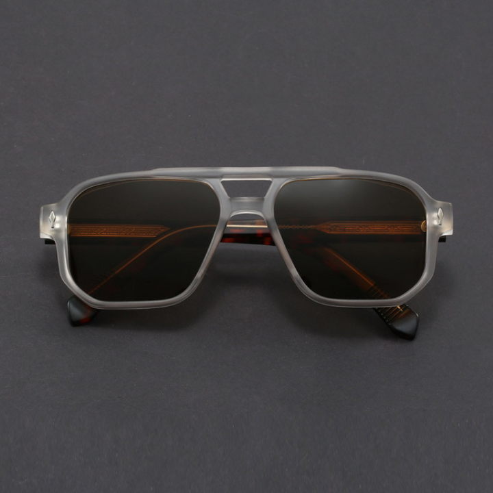 Kieran – Sonnenbrille mit Zweifarbigem Rahmen und eckiger Form
