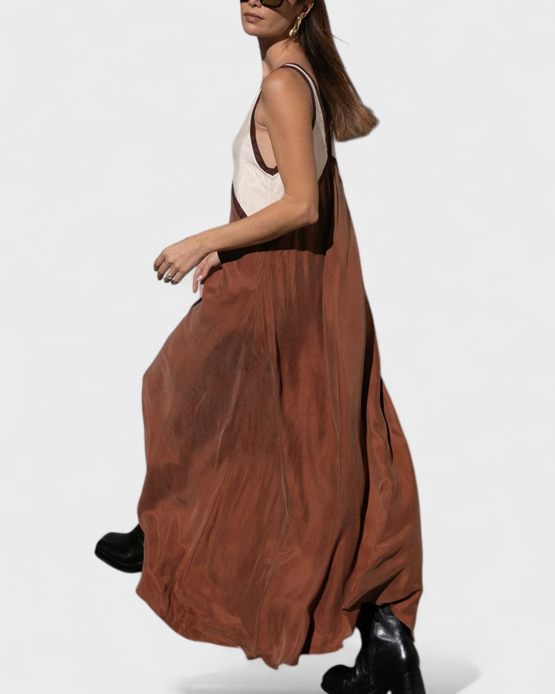 Vida – Elegantes ärmelloses Langes Kleid