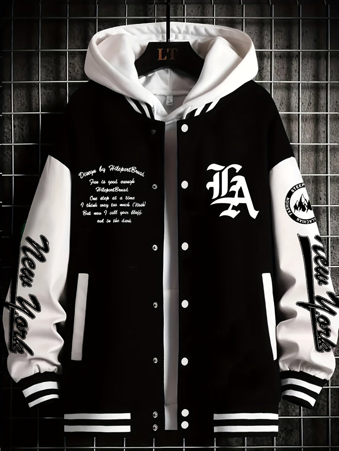 Steinke – Baseballjacke Mit Knopfleiste Vorne