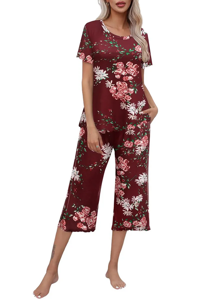 Rashini - Lässiger Pyjama Mit Drucken