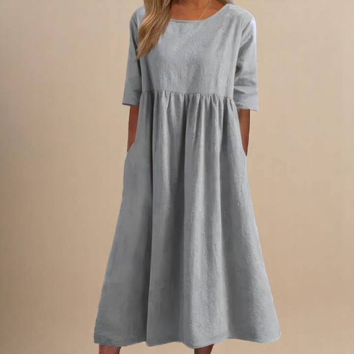 Cecilija - Atmungsaktives Baumwoll Kleid