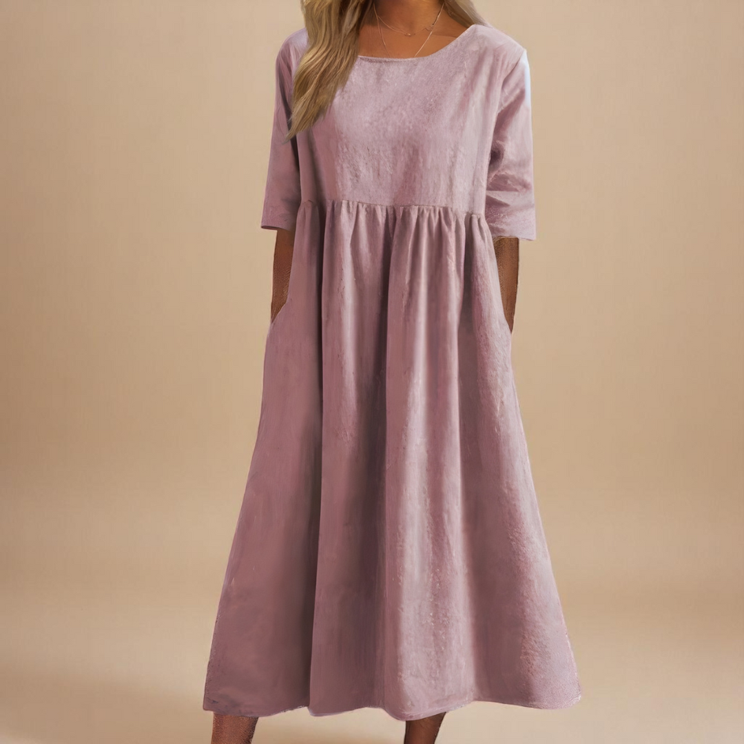 Cecilija - Atmungsaktives Baumwoll Kleid