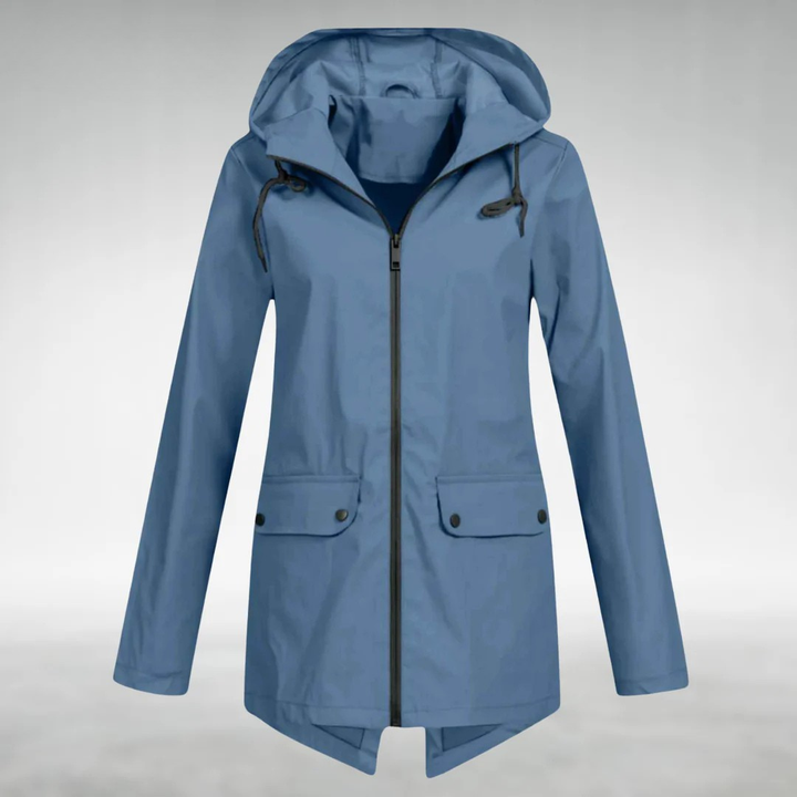 Jalena – Wasserdichte Kapuzen Jacke Mit Taschen