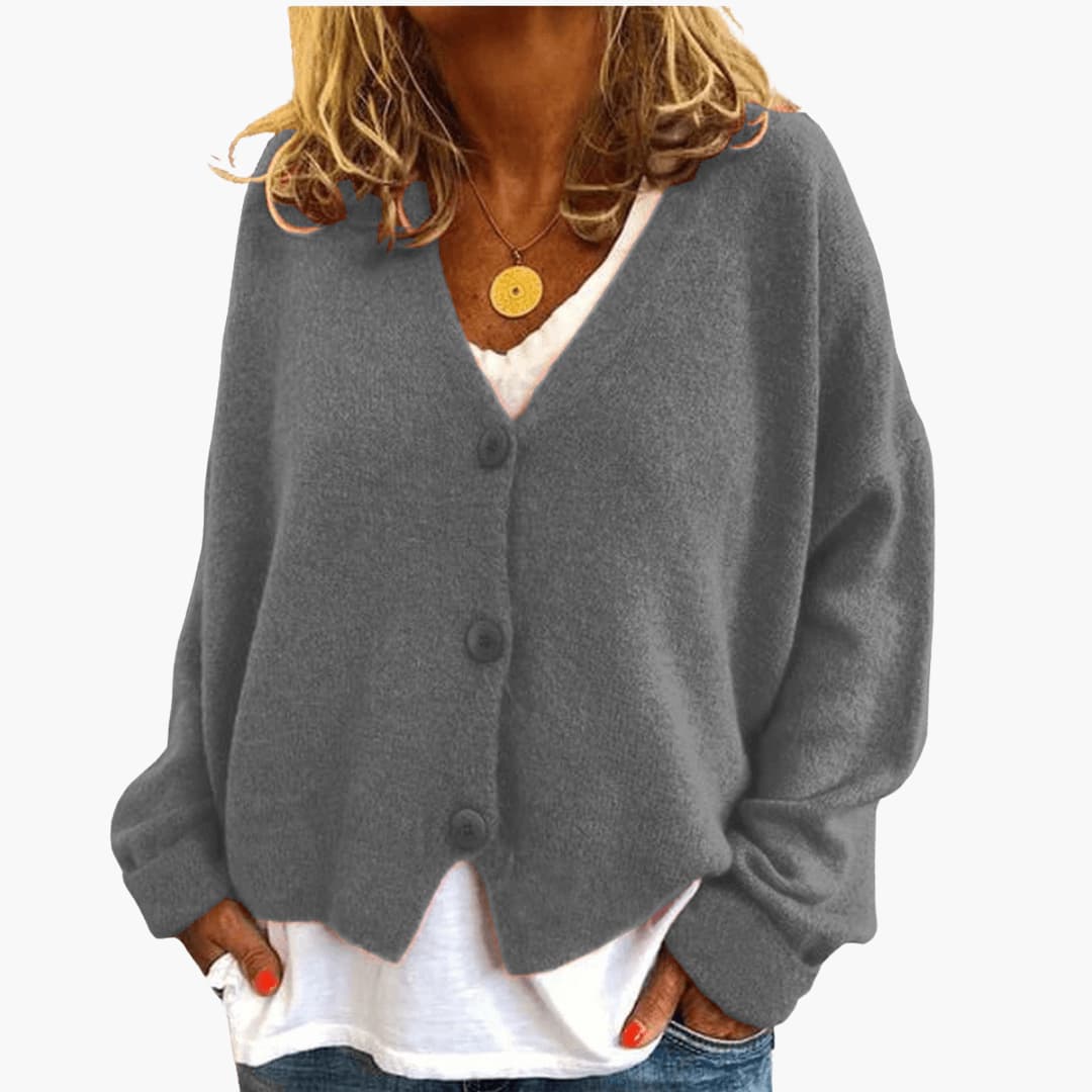 Gwen – Langärmelige Strickjacke