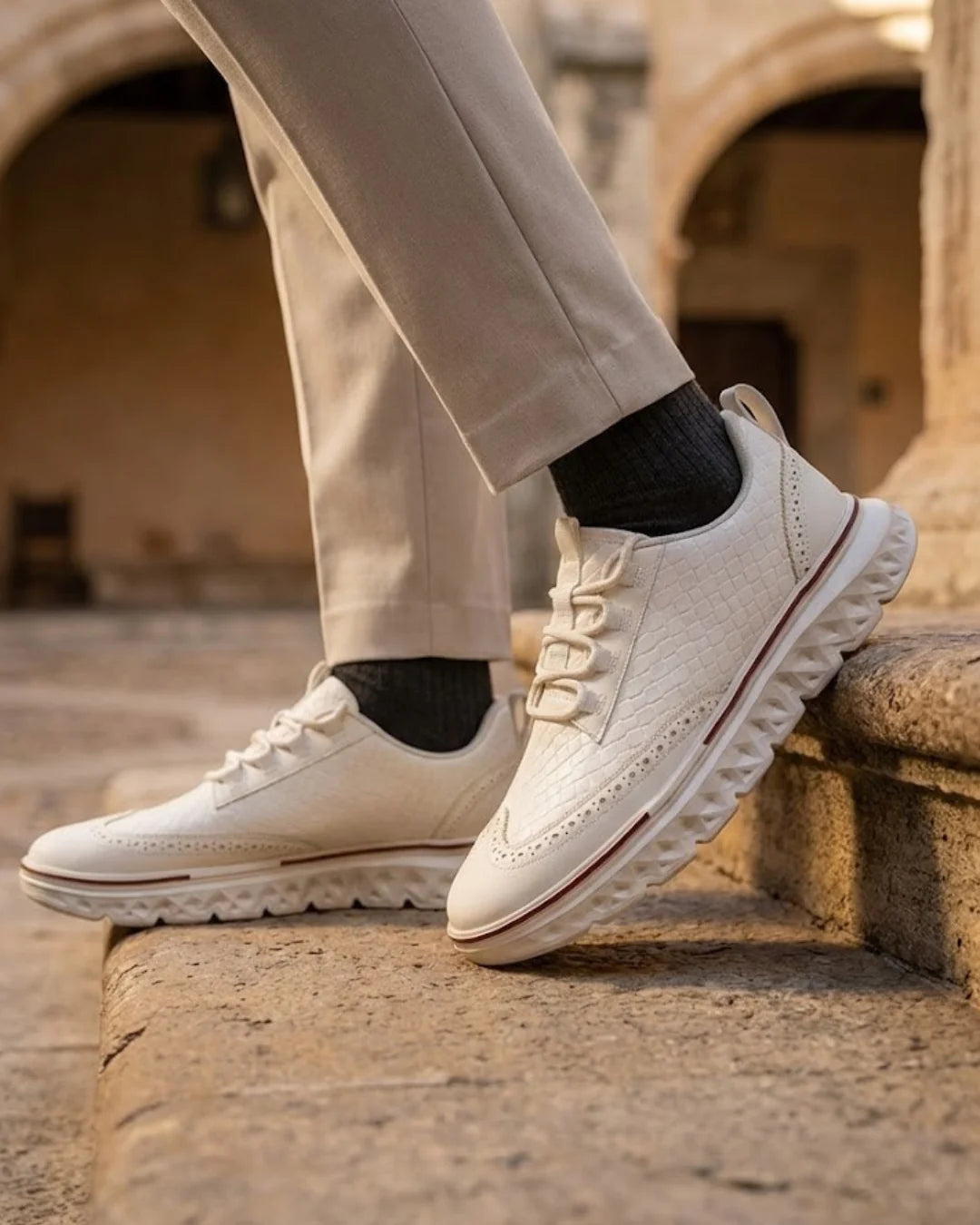 Kremer – Turnschuh Aus Gewebtem Leder Mit Schnürung