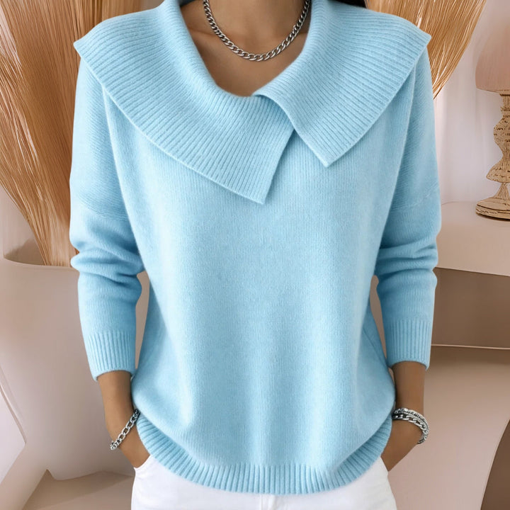 Yamina - Gemütlicher Pullover Mit Kragen