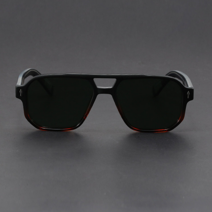 Kieran – Sonnenbrille mit Zweifarbigem Rahmen und eckiger Form