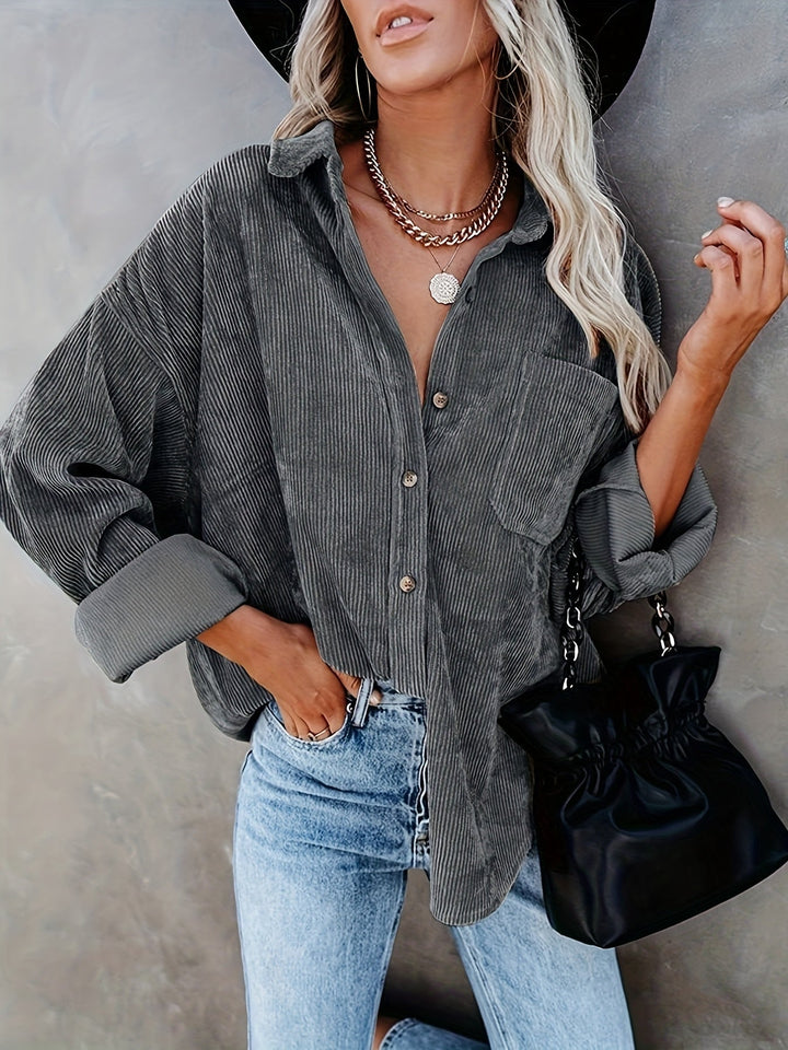 Gliosmar - Spring Long Sleeve Shirt With Pocket