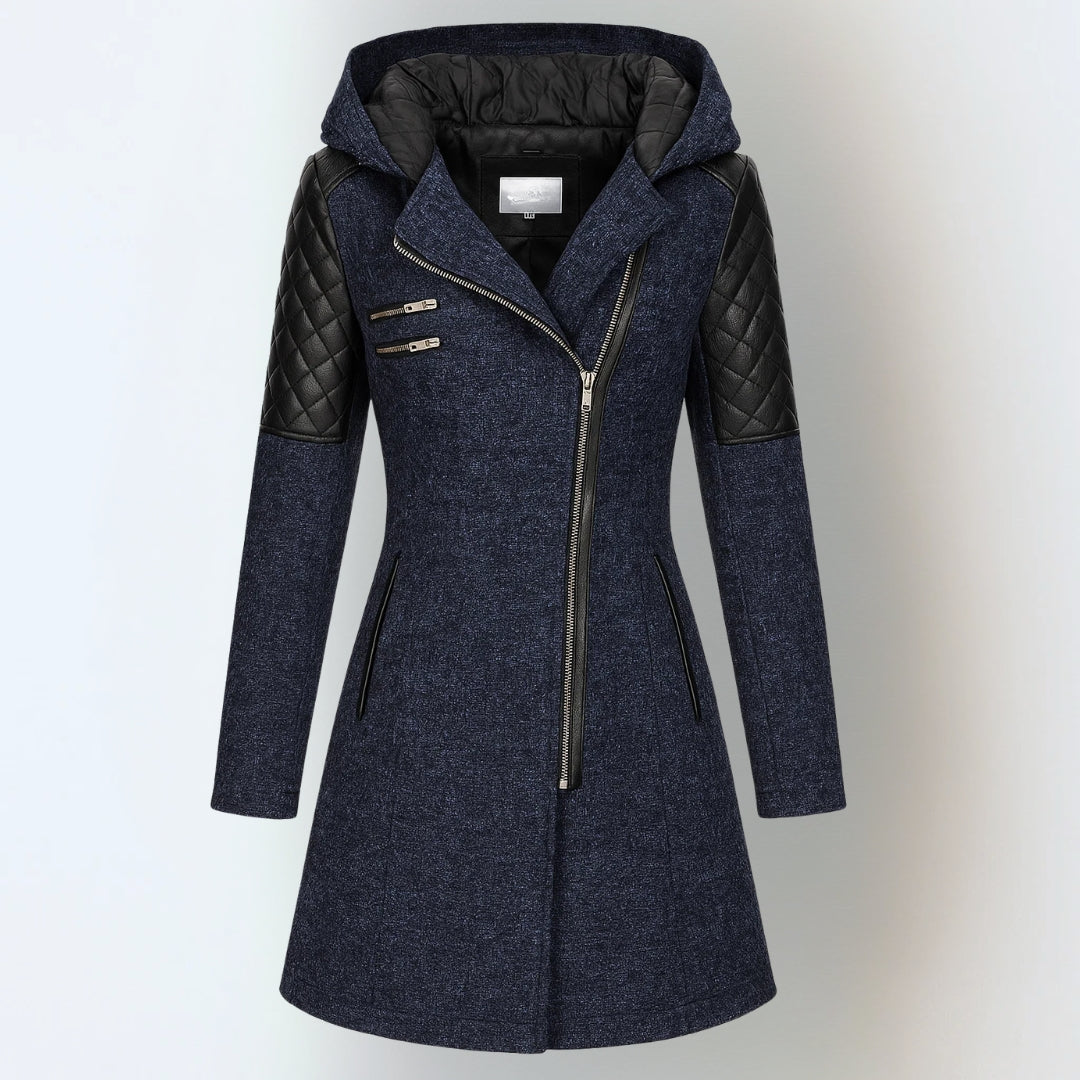 Jasneet – Winter Jacke Mit Kapuze Und Reißverschluss