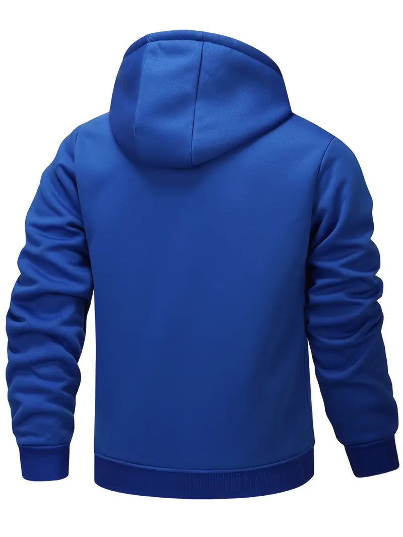 Helge - Lässiger Kapuzenpullover Mit Langen Ärmeln Und Reißverschluss