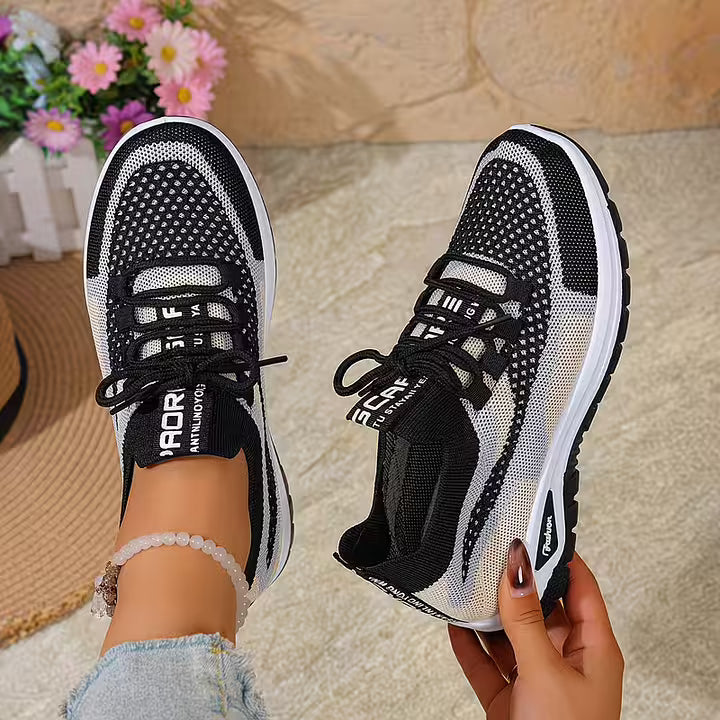 Loreta - Atmungsaktive Mesh Sneaker Mit Farbverlauf