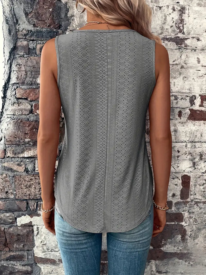 Boudicca™ - Geöstes solides Tank-Top