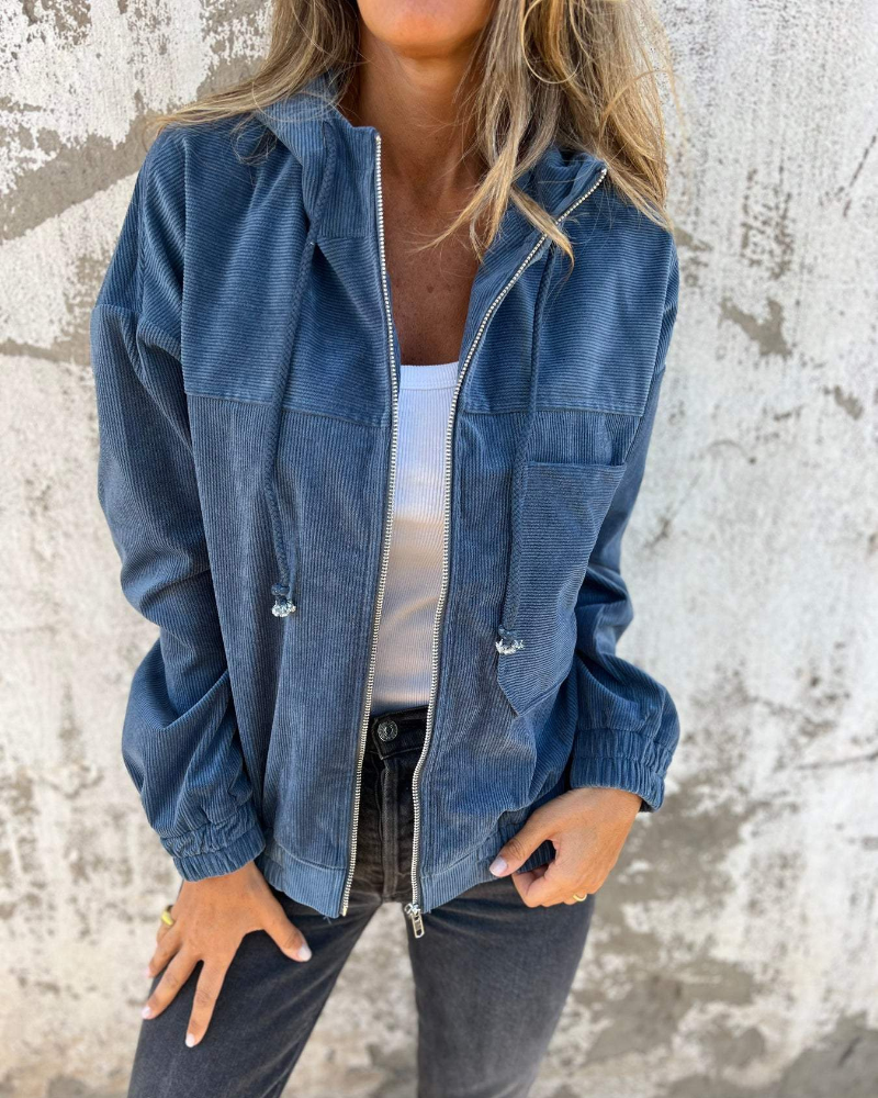 Adiana – Langarmjacke Mit Reißverschluss