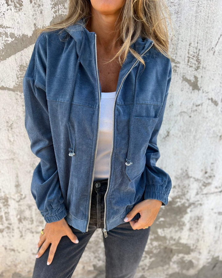 Adiana – Langarmjacke Mit Reißverschluss