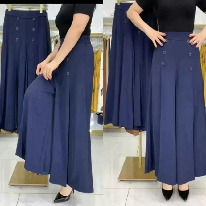 Malou - Stilvolle Bundfaltenhose mit weitem Bein