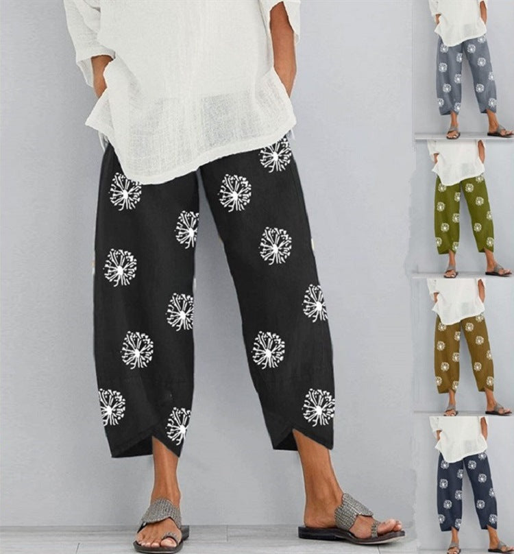 Jolissa – Kurze Hose Mit Löwenzahn Drucken