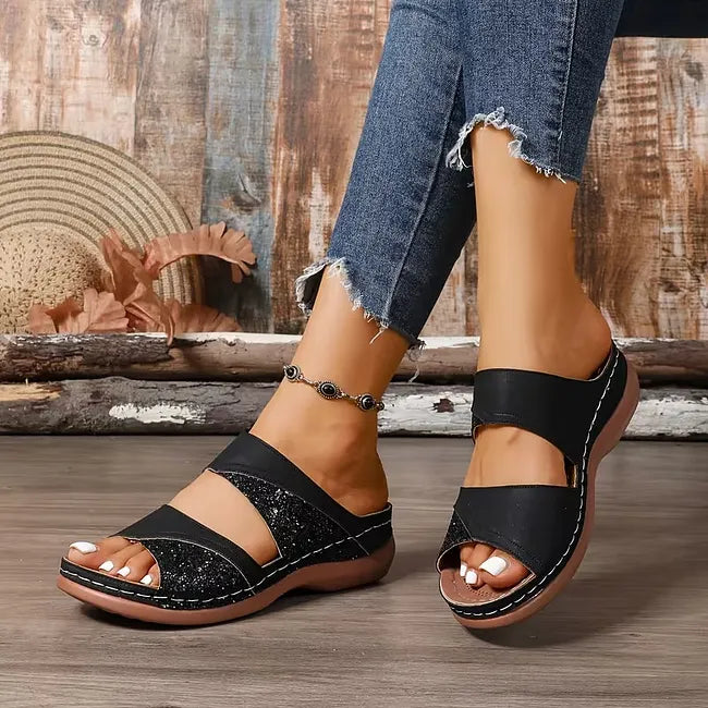 Tiphaine - Orthopädische Sandalen Mit Keilabsatz