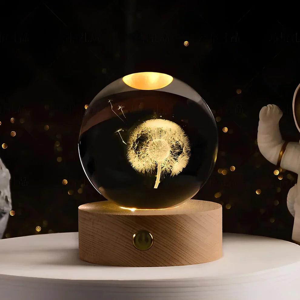 Glow Sphere – Leuchtende Kristallkugel Lampe