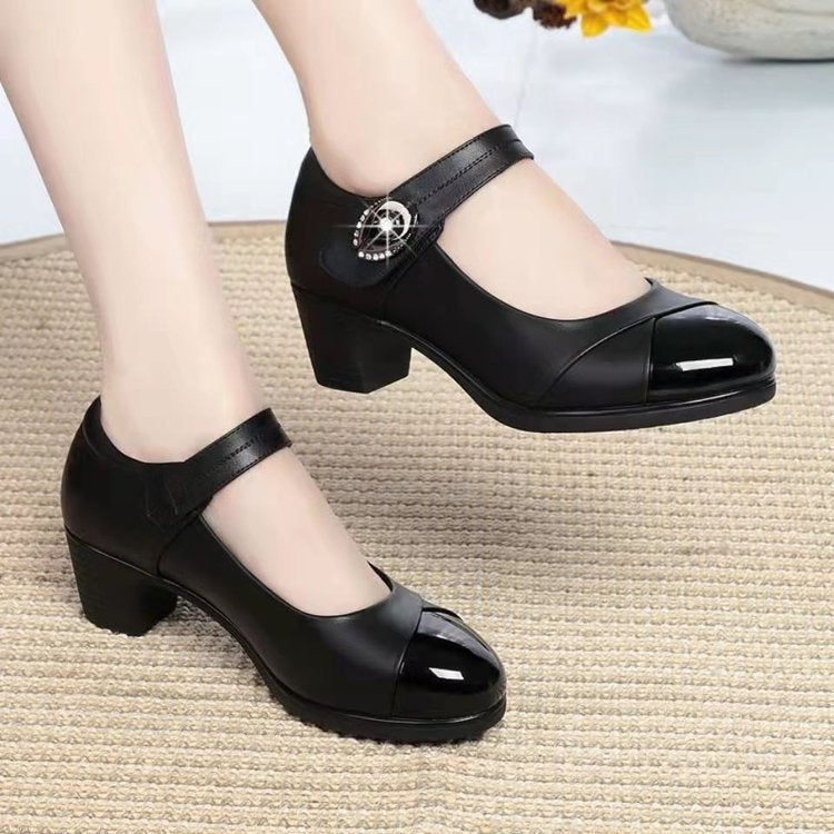 Morenn - Orthopädischer Leder Schuh Weich Mit Riemen